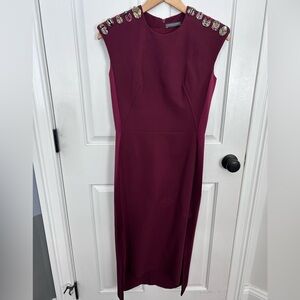 Alexander McQueen burgundy pencil size small